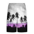thumbnail image 3 of Hvot&aat Mens 2 in 1 Quick Dry Bathing Suits Drawstring Elastic Waist Beach Shorts with Lining Fashion Beach Print Pants, 3 of 5