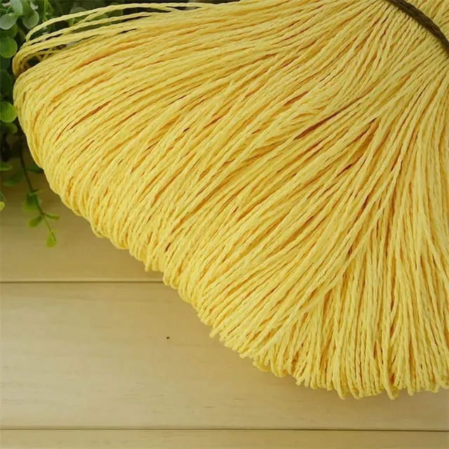 600 Meter 500g Summer Raffia Yarn Crochet Natural Straw Threads Handcrafts For DIY Knitting Hat Handbag Basket Rattan Material