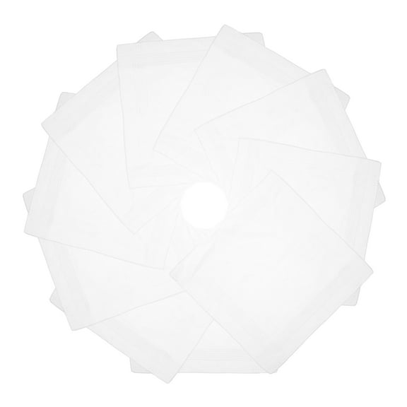 LOLIPPYY Cotton White Pocket Square Handkerchief for Home Use Versatile Soft and Breathable Unique Design 12 x 12 Inches