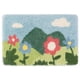 thumbnail image 1 of Alfombrillas de baño suaves REGALWOVEN, alfombra de baño antideslizante con patrón botánico, tapete absorbente de felpa, flores 16" x 24", 1 of 6