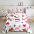 thumbnail image 2 of Homewish Kids Children Santa Claus Bedding Comforter Set 2pcs,Xmas Gingerbread Man Twin Comforter Sets Microfiber,Merry Christmas Breathable Bedding Set,Luxury Bedroom Decor,Reversible, 2 of 8