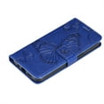 thumbnail image 7 of TECH CIRCLE Embossed Butterfly Case for 2022 iPhone 14 Pro Max (6.7") - Protective Foldable Stand Flip Case (Blue), 7 of 7