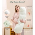 thumbnail image 2 of Almohada de Embarazo Suave con Funda Desmontable y Ajustable para Mujer, 2 of 6