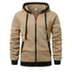 thumbnail image 3 of MHFRRA Sudadera con Capucha y Bolsillos para Hombre, Ligera, Informal, Cómoda, Estilo Urbano, Deportiva, con Capucha Caqui, 3 of 3