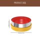 thumbnail image 2 of WEUVEB 2Ud Para Tartas Y Sándwiches Fácil De Usar En Color Amarillo Para Repostería, 2 of 8