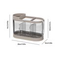 thumbnail image 4 of Pyaiiner Kitchen Compartment Chopstick Holder Transparent Countertop Cutlery Organizer High-Value Multifunctional Drainable Chopstick Holder, 4 of 7