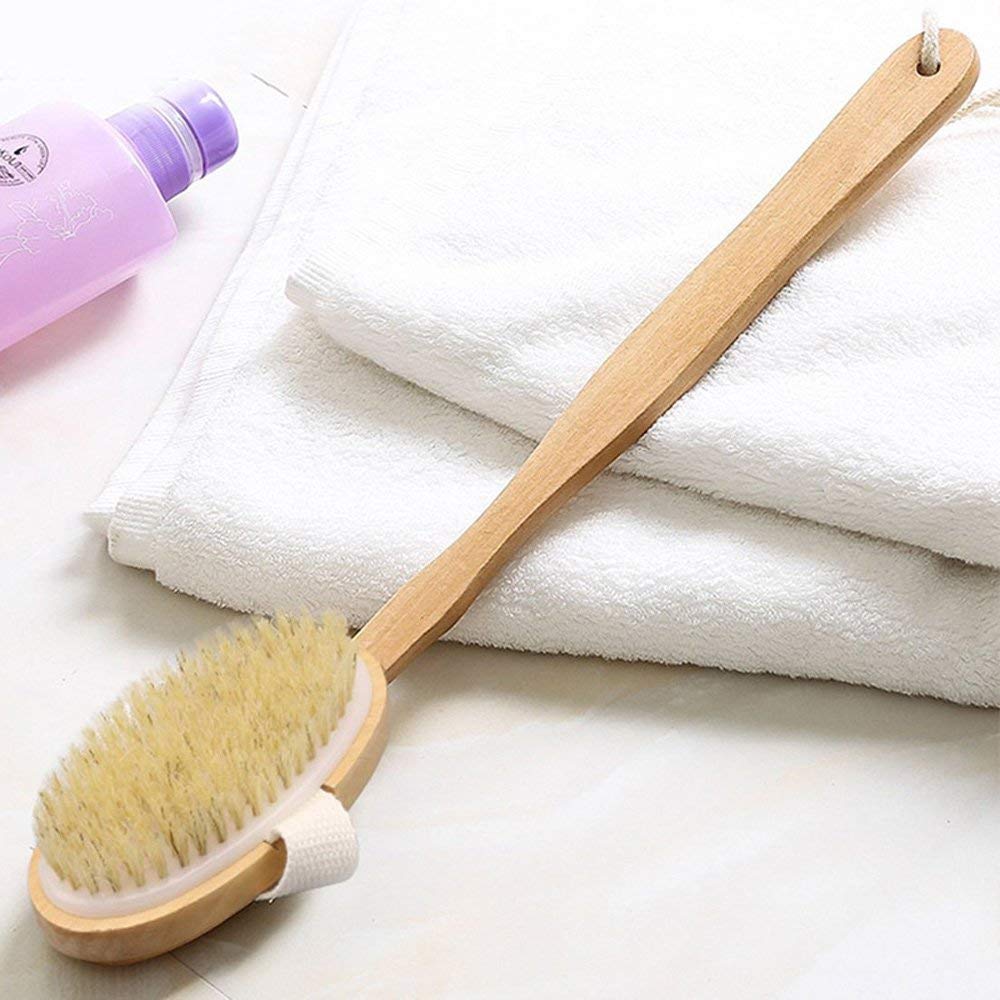 Bath Body Brush & Shower,Dry Skin Brushing with Bristles & 16 inches