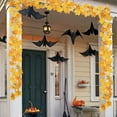 thumbnail image 4 of Neoyler Halloween Maple Leaf Decoration with Realistic Texture for Indoor Outdoor Home Office Wall and Window Decor 78.7in Yellow, 4 of 6
