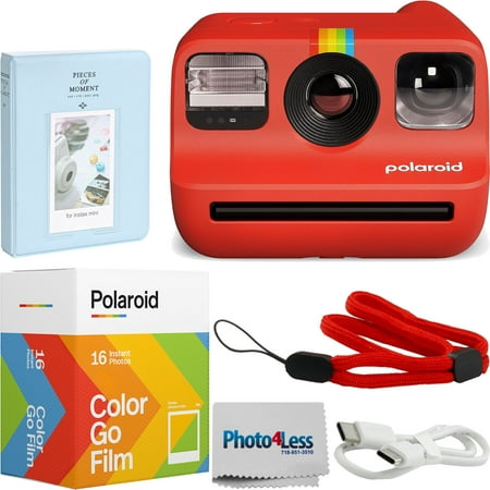 Image of Polaroid Go Generation 2 Instant Film Camera (Red) + Polaroid Color Film Double Pack + Album