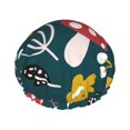 thumbnail image 1 of YFYANG Women's Double Waterproof Shower Cap, Champignon Plant Pictures Cap Réutilisable pour Tous Types et Tailles de Cheveux, 1 of 6