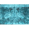 thumbnail image 1 of Ahgly Company Indoor Rectangle Persian Light Blue Traditional Area Rugs, 7' x 9', 1 of 4