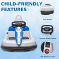 thumbnail image 6 of Sakiyr 6V Bumper Car Ride on Toys, Battery Powered with Music and Lights, 360 Degree Spin Kids Bumper Car for 1.5-6 Ages, White, 6 of 7