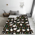 thumbnail image 5 of Lsque funny Goose Pattern Fuzzy Fleece Throw Blanket Extra Large,Super Soft,Fluffy and Warm Blankets for Couch,Bed,All Season Use-40"x30", 5 of 7