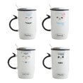 thumbnail image 2 of Coffee Mug Creative Lovely Cartoon Cat Ceramic Coffee Cup Milk Cup with Spoon and Cover, 2 of 8