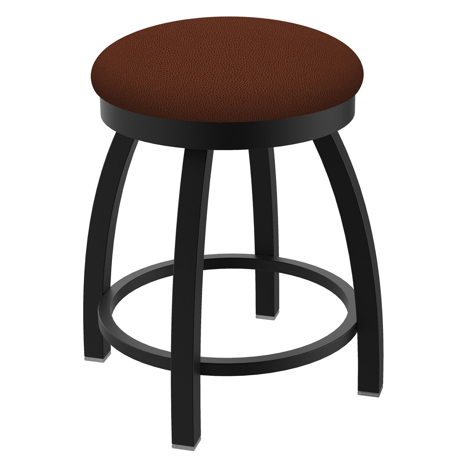 Holland Bar Stool Co Misha Metal Swivel Dining Stool with Faux Leather