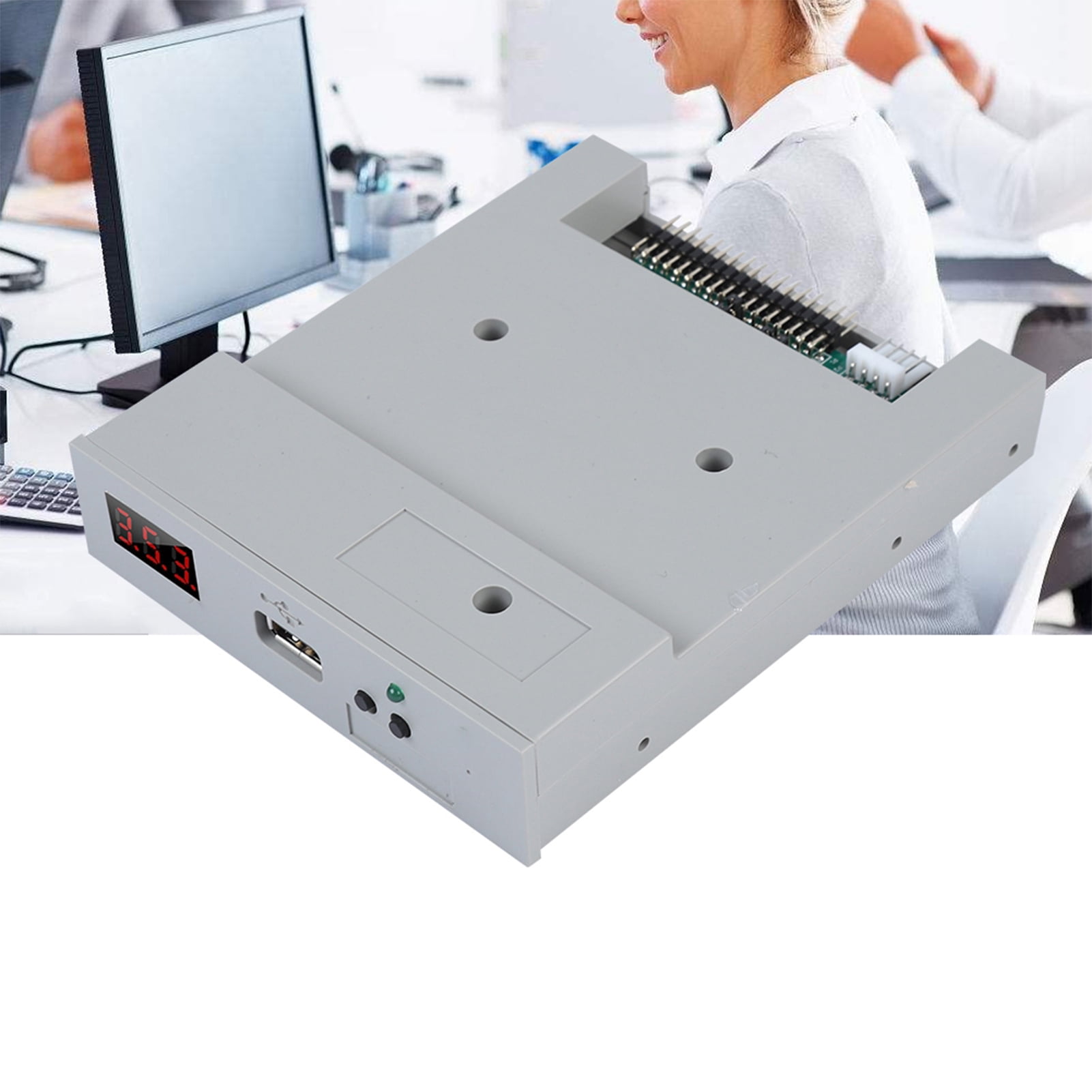 Laptop Accessories Floppy USB Emulator, 1.44MB Industrial Control Equipment with 99 Folders Data Search for Easy Installation