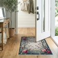 thumbnail image 2 of ODIKA Mauve Vintage Botanical Trellis Distressed Faded Scroll Border for Hallway, Study Room, Playroom, Non-Slip Low Profile, 2 of 7