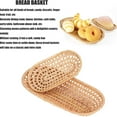 thumbnail image 6 of Haful A Wooden Tray Rattan Bread Baskets Handmade Woven Fruit Baskets Stackable Tabletop Food Vegetables Serving Storage Display Basket, 6 of 9
