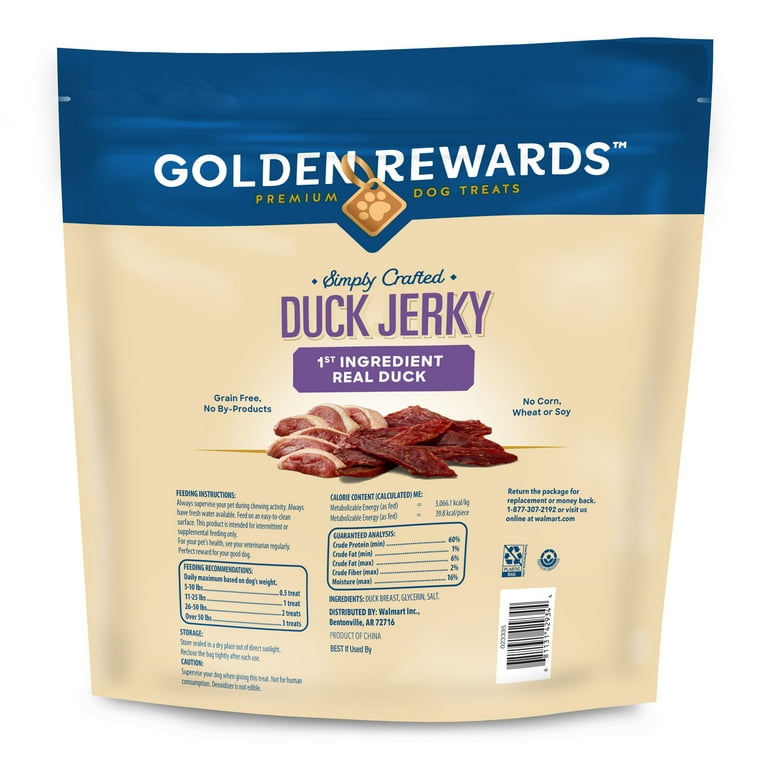 Golden rewards duck jerky for dogs online
