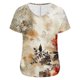 thumbnail image 4 of Camisetas de Manga Corta Casuales para las Mujeres con Cuello en V, Sudadera Casual de Poliéster, Impresión Sólida de las Señoras para la Fiesta de Trabajo Diaria, Invierno Y Primavera, 4 of 9