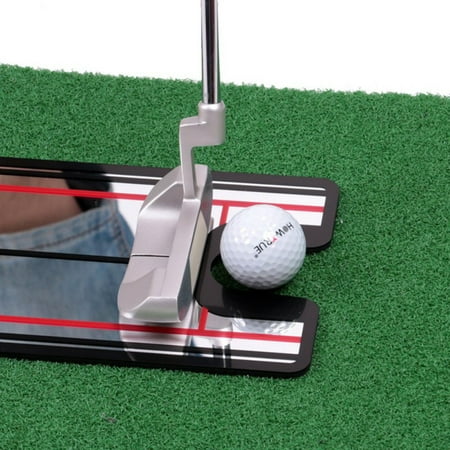 Funcee Golf Putting Mirror Golf Training Aid Alignment Swing Trainer Golf Swing Straight Practice Eye Line Golf Accessories 32 x