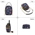 thumbnail image 3 of FORMRS Crossbody Bag for Women Quilted Travel Shoulder Cell Phone Purse with Chain Strap Handbag, Red and Blue Fireworks Pattern, 3 of 7