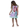 thumbnail image 6 of Disney Girls' Nightgown Princesses Dorm Short Sleeve Pajama Sleepwear Night Shirt, Ariel, Size: 4, 6 of 8