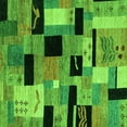 thumbnail image 1 of Ahgly Company Indoor Square Abstract Green Modern Area Rugs, 3' Square, 1 of 4