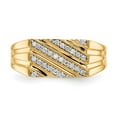thumbnail image 4 of Finest Gold 14K Diamond Mens Ring, Size 10, 4 of 5