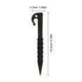 thumbnail image 2 of WEUVEB 20pcs Plastic Ground Stakes Black for Outdoor Enthusiasts in Garden Landscaping, 2 of 8