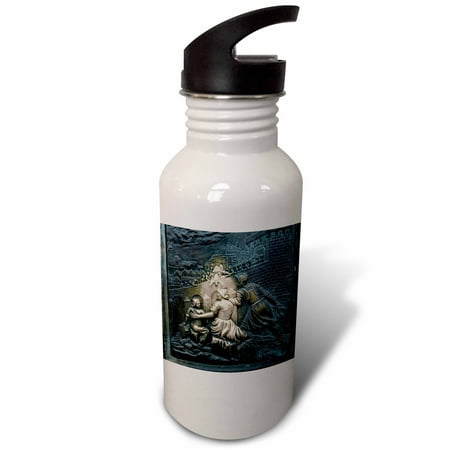 

3dRose Bronze relief Charles Bridge Prague Czech Republic - EU06 KSU0087 - Keren Su Sports Water Bottle 21oz