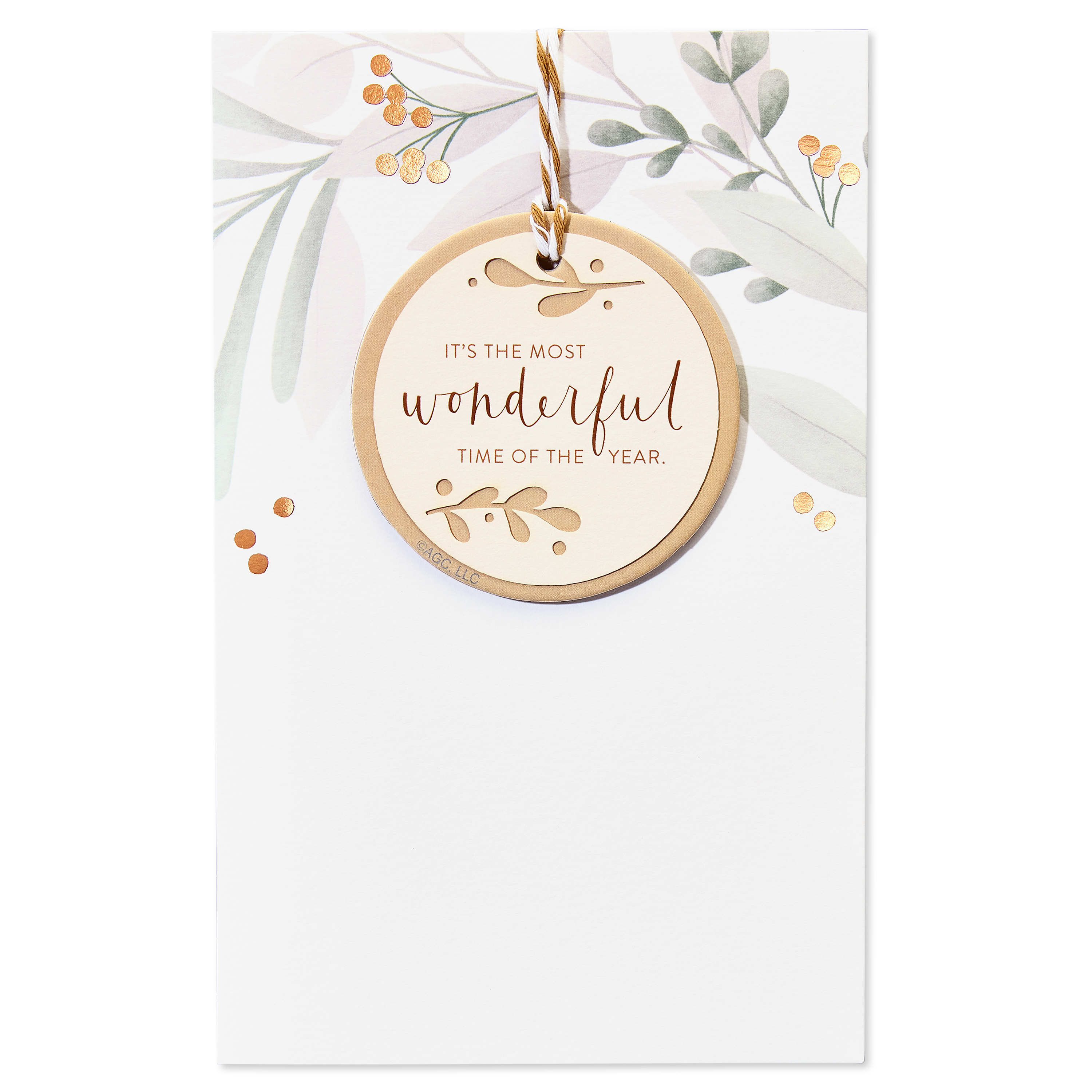 American Greetings Christmas Card with Ornament Keepsake (Joy of the Season)