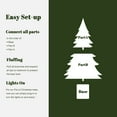 thumbnail image 4 of LuxenHome 5Ft Pre-Lit Green Artificial Christmas Tree Decoration Potted, 4 of 9