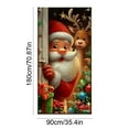 thumbnail image 3 of Ohmyroo Christmas Door Hanging Decoration Santa Reindeer Door Cover Festive Door Curtain For Home Entryway Holiday Party Decor, 3 of 6