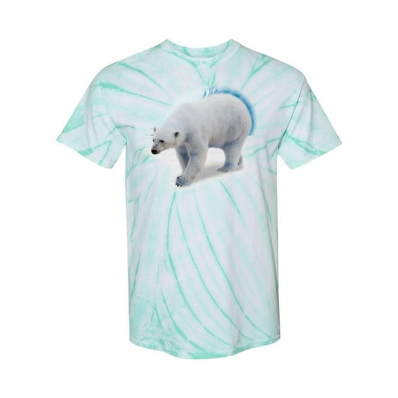 Polar Bear Portrait Tie Dye Cyclone Men -SPIdeals Designs, Male x-Large