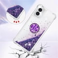 thumbnail image 5 of Liquid Quicksand Case for Motorola Moto G Power 5G (2024) with Diamond Kickstand, Luxury Fun Glitter Sparkle Flowing Clear Bling Cover Case for Motorola Moto G Power 5G (2024) -Purple, 5 of 7