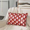 thumbnail image 2 of Pofeuu Fire Symbols Print Satin Pillowcase for Hair and Skin Pillow Cases, Silk Pillow Cases, Soft Cooling Pillow Covers, 20x30 Inches（Pillow core not included）, 2 of 7