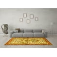 thumbnail image 3 of Ahgly Company Indoor Square Persian Yellow Traditional Area Rugs, 7' Square, 3 of 4