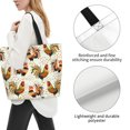 thumbnail image 3 of Disketp Colorful Roosters Bolsa Tote Estampada para Mujer, Bolso de Hombro y de Mano para Compras y Viajes, 3 of 8