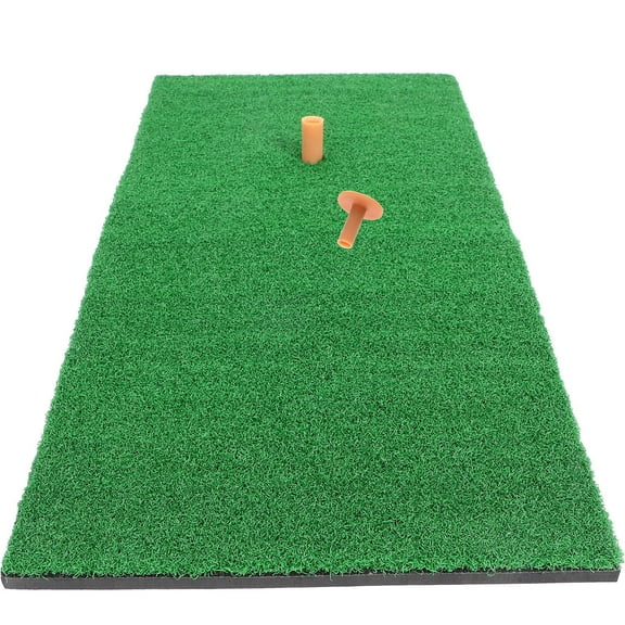 OUNONA  Portable Mat Practice Chipping Golf Hitting Outdoor Net Green