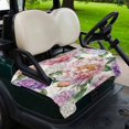 thumbnail image 2 of Golf Cart Seat Covers for 2 Seater, Pink Purple Hydrangea Soft Microfiber Cart Seat Towel Blanket, Spring Pastoral Flowers Absorbent Breathable Non Slip Bench Seats Protector for Golf Course 51"x31", 2 of 9