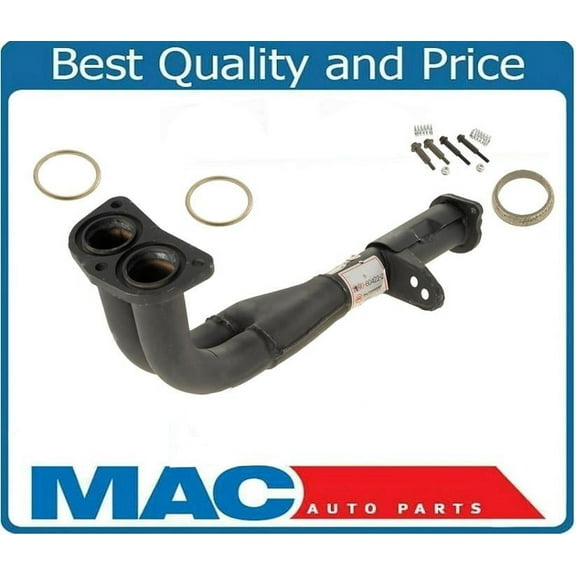 Front Engine Exhaust Pipe & Gaskets (2) Bolts for Honda Civic EX 1.6L 1996-1998