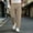 Khaki, variant on Men Lightweight Quick Dry Straight Leg Pants Sevevn Elastic Drawstring Waist Slant Side Pockets Solid Loose Fit Trousers For Daily Commuting Walking And Outdoor Casual Activities