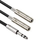 thumbnail image 3 of 2piezas 6,35 mm 1/4 Pulgada Jack Estéreo Cable Divisor Adaptador Cable Conector Una Doble ZóCalo 6,35 mm, 3 of 5