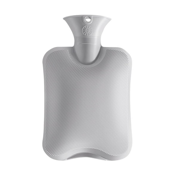 kkbbma under $5 1L Hot Water Bottle, 1L Ribbed Hot Water Bottle PVC, Long Lasting Heat Pad Warmer, Pain Relief Comfort Hot Water Bag, Cold Weather Bed Warmth Solution