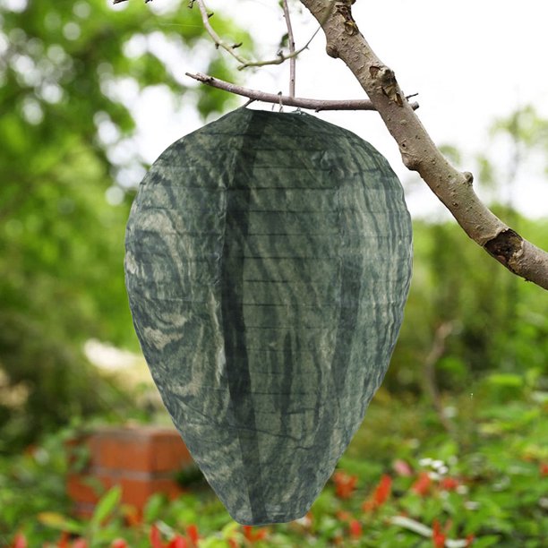 Señuelo de nido de avispas disuasivo colgante, trampa repelente segura, nido de avispas, señuelo para avispas, chaquetas amarillas, 1/2/4 Uds.