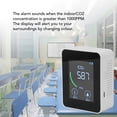 thumbnail image 3 of CO2 Monitor, Intelligent Color Screen Alarm Mode Multifunctional 400-6000PPM Compact Air Quality Meter Portable  for Kitchen, 3 of 7