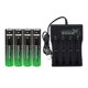 thumbnail image 1 of Batería recargable CWUU 18650 3,7 V 9900 mAh con cargador, paquete de 8, 1 of 7