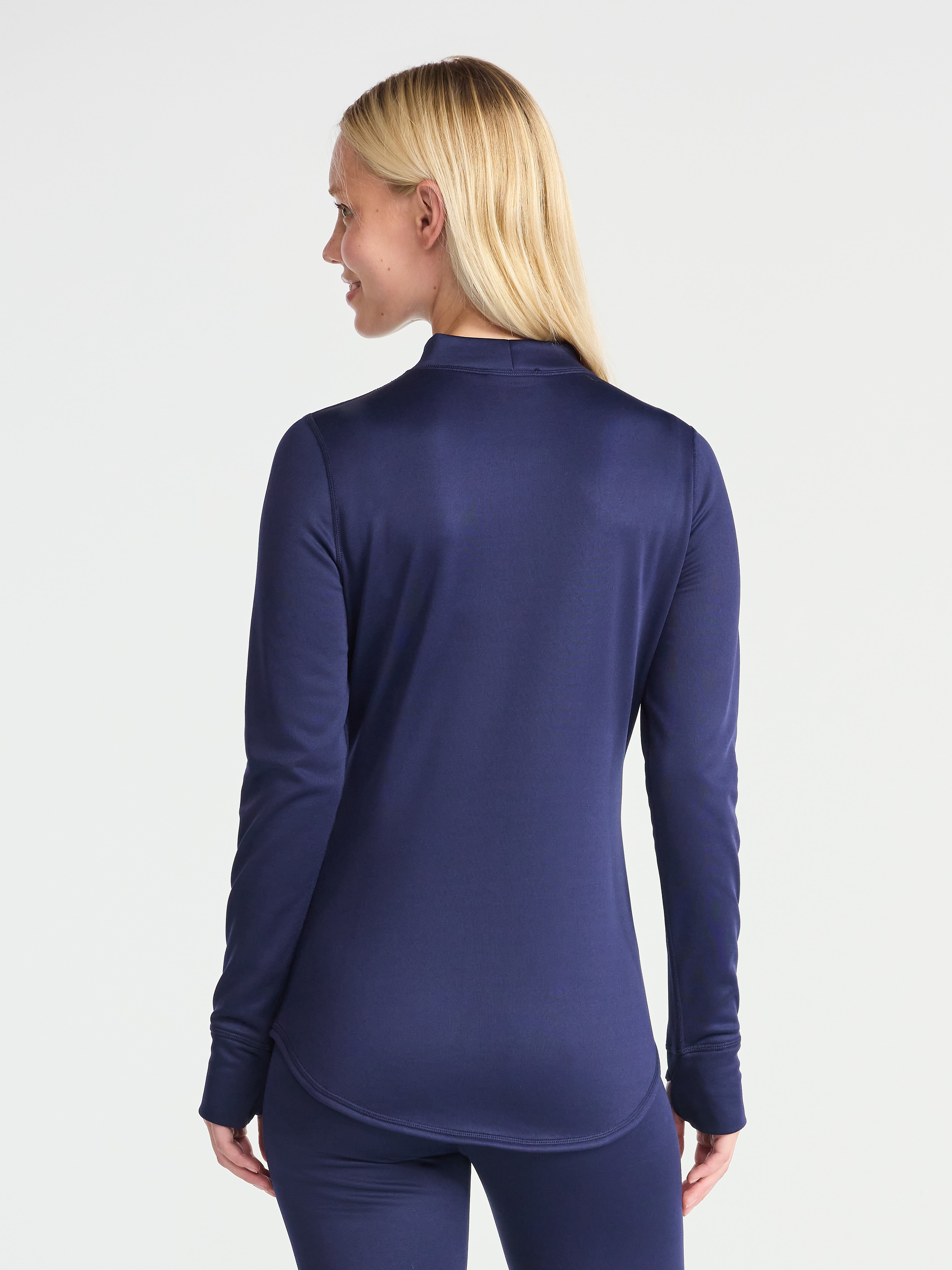 ClimateRight by Cuddl Duds Women's Warmer Thermal Guard Base Layer Mock Neck Base Layer Top, Sizes XS to 4X