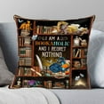 thumbnail image 5 of Flagwix Outdoor Pillows I Am A Bookaholic Pillow 12 X 12 Inches Square Outdoor Pillows for Couch, Sofa, Patio Décor, 5 of 5